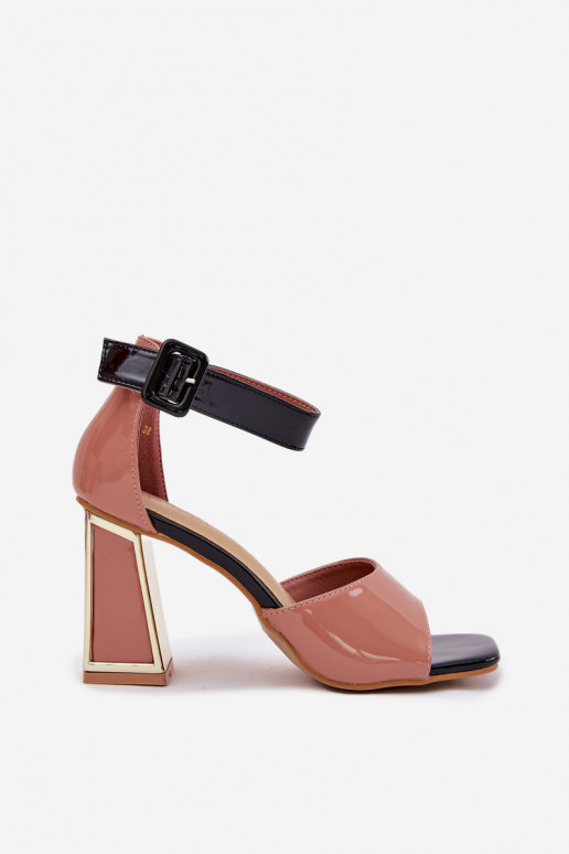 Sandales laquées pour femme avec des talons Vinceza 20266 couleur rose