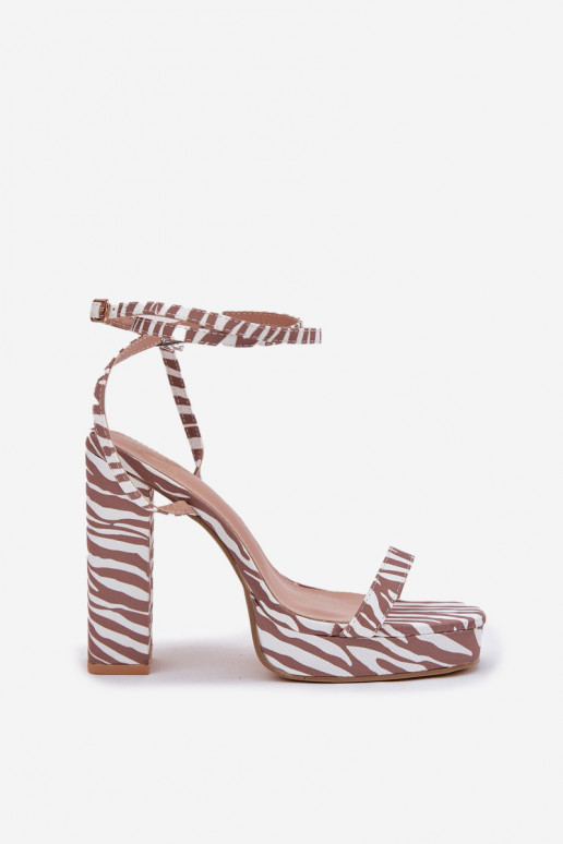 Sandales pour femmes Enregistrer Z avec des bandesem Zebra Fevenne