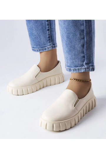 Bottines couleur sable à...