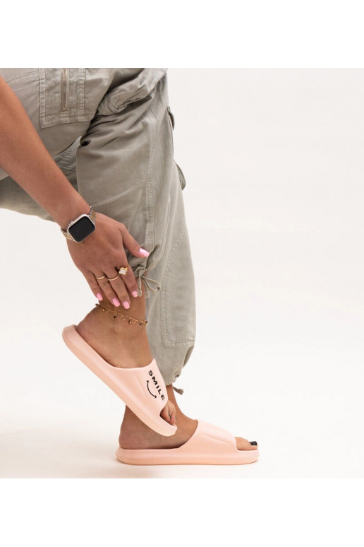 Chaussons en mousse roses, « Smile »