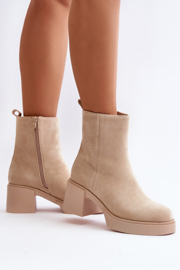 Bottines chaudes beiges... 2