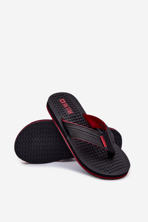 Mâle Chaussons Chaussons Big Star RR174441 couleur noire Mâle Chaussons Chaussons Big Star RR174441 couleur noire