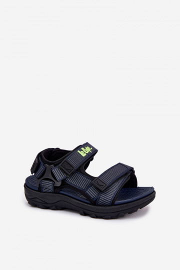 Sandales pour enfants Lee Cooper LCDANS-25-34-3569K bleu foncé
