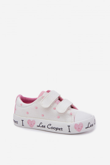chaussures décontractées Puéril avec attaches adhésives Lee Cooper LCDANS-25-02-3264K couleur blanche