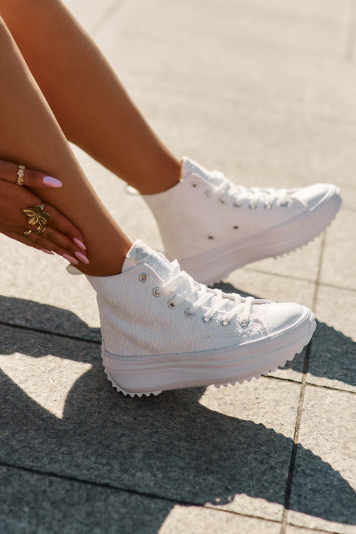 chaussures de loisirs à semelles Féminin Lee Cooper LCDANS-25-31-3461L couleur blanche