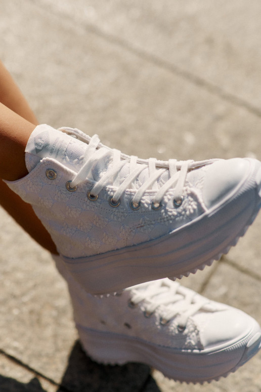 chaussures de loisirs à semelles Féminin Lee Cooper LCDANS-25-31-3461L couleur blanche