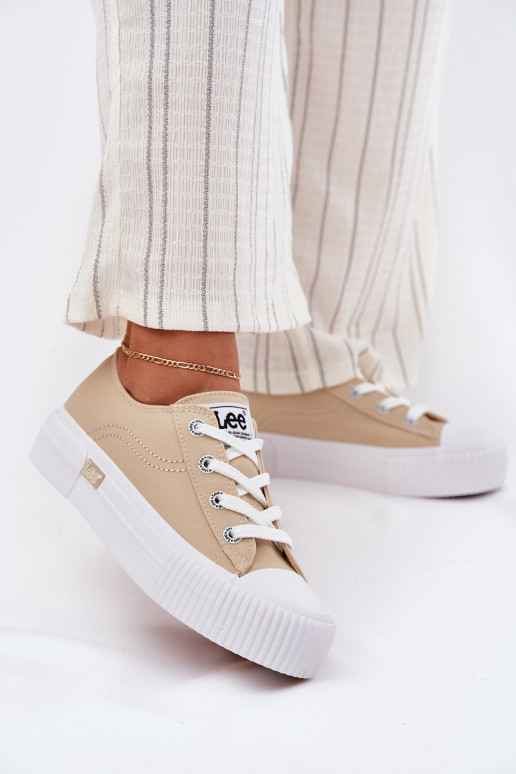Chaussures de loisirs avec une plateforme LEE ISLA C DANSOMEN LODANS 50251001 beige Chaussures de loisirs avec une plateforme LEE ISLA C DANSOMEN LODANS 50251001 beige