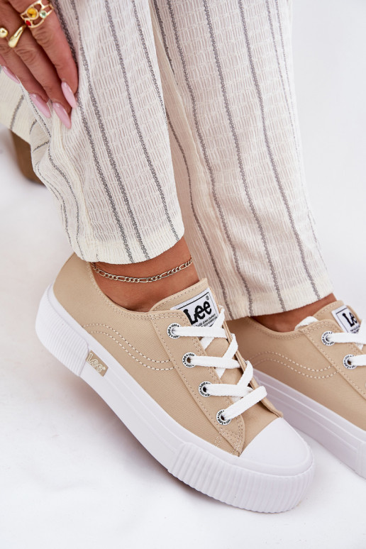 Chaussures de loisirs avec une plateforme LEE ISLA C DANSOMEN LODANS 50251001 beige Chaussures de loisirs avec une plateforme LEE ISLA C DANSOMEN LODANS 50251001 beige