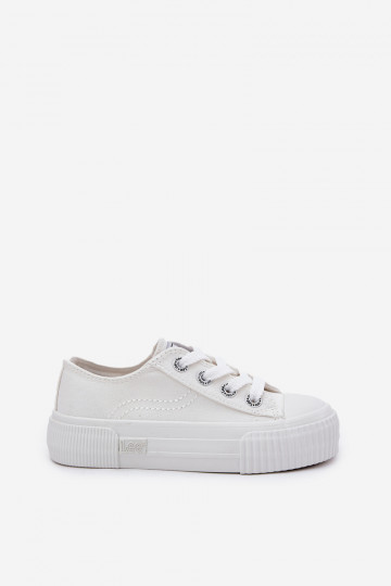 Chaussures de sport blanches pour enfants, LEE ISLA C LOIN JR 50251058 2