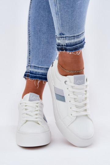 Chaussures modèle baskets Féminin LEE LAYLA DANSOMEN LODANS 50251003 couleur blanche 2