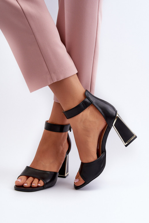 Style élégant Sandales à talons hauts pour femme couleur noire Rosazara