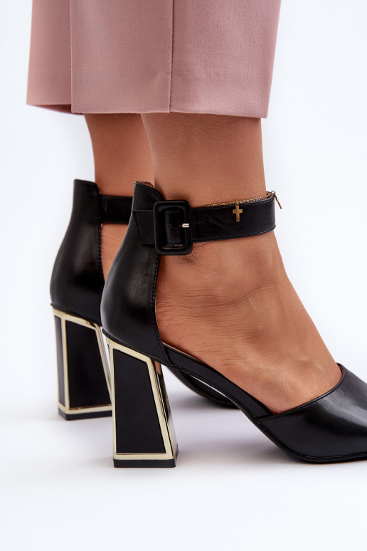 Style élégant Sandales à talons hauts pour femme couleur noire Rosazara