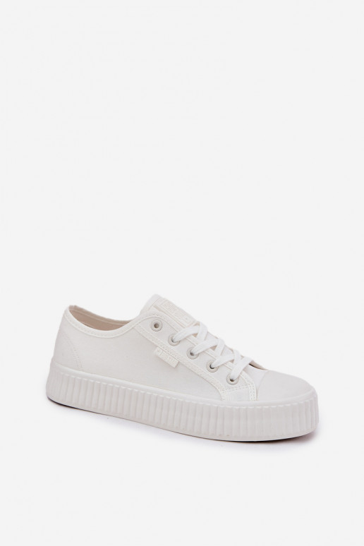 Chaussures de loisirs avec une plateforme Big Star RR274776 couleur blanche  Chaussures de loisirs avec une plateforme Big Star RR274776 couleur blanche