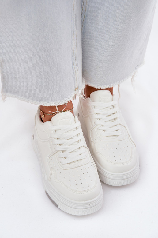 Faible Chaussures modèle baskets Féminin Big Star RR274A310 HI-POLY SYSTEM couleur blanche