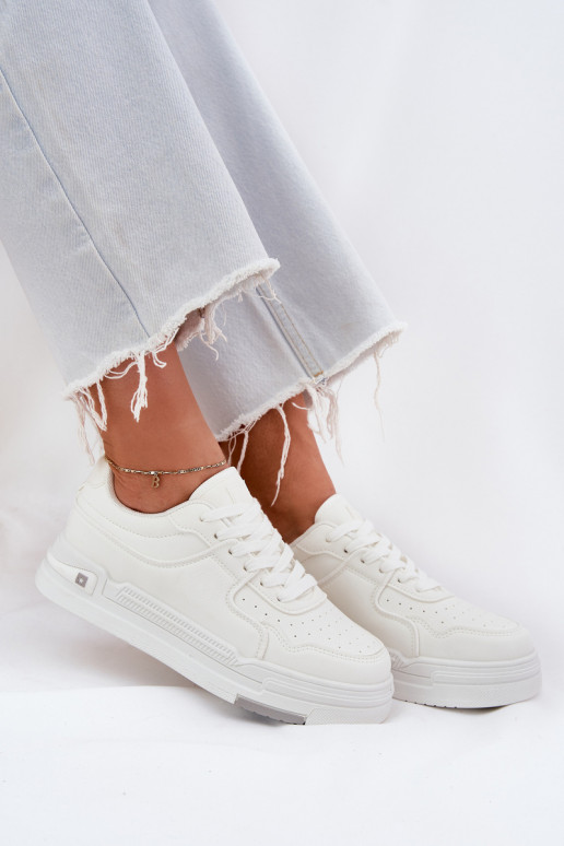 Faible Chaussures modèle baskets Féminin Big Star RR274A310 HI-POLY SYSTEM couleur blanche