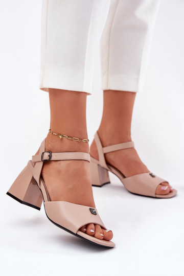 Escarpins couleur sable pour femmes, Vinceza 62235 2