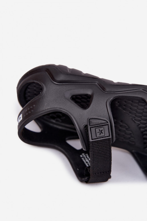 Pantoufles légères Sandales pour femmes avec une plateforme Big Star RR274A512 couleur noire