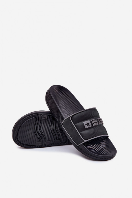 Mâle Chaussons Big Star RR174A043 couleur noire Mâle Chaussons Big Star RR174A043 couleur noire