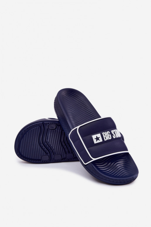 Mâle Chaussons Big Star RR174A045 bleu foncé Mâle Chaussons Big Star RR174A045 bleu foncé