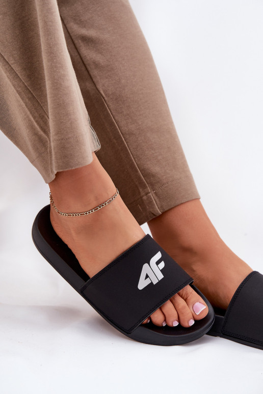 Pantoufles pour femmes 4F 4FRMM00FSLIF010-20S couleur noire