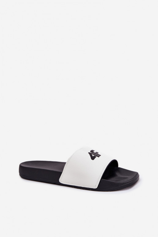 Pantoufles pour femmes 4F 4FRMM00FSLIF010-10S couleur blanche