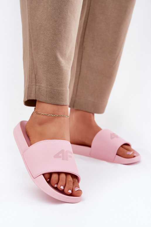 Pantoufles pour femmes 4F 4FRMM00FSLIF010-56S couleur rose
