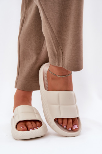 Chaussons légers pour femmes couleur sable, LEE MAYA SLIDER INOMEN LOIN 50251016