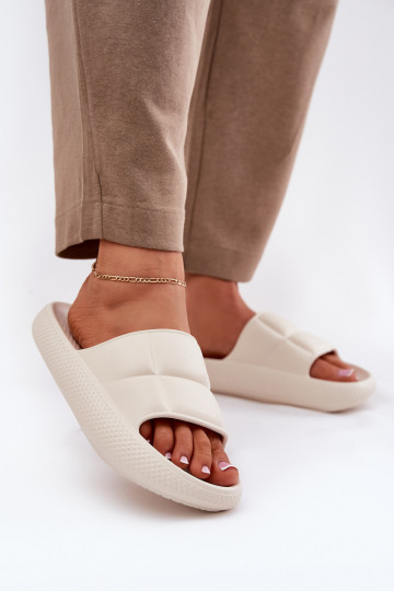 Chaussons légers pour femmes couleur sable, LEE MAYA SLIDER INOMEN LOIN 50251016 2