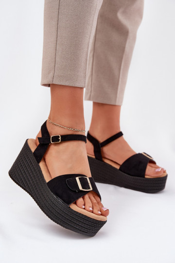 Chaussures à talons couleur noire pour femmes avec boucles, « Liniella » 2