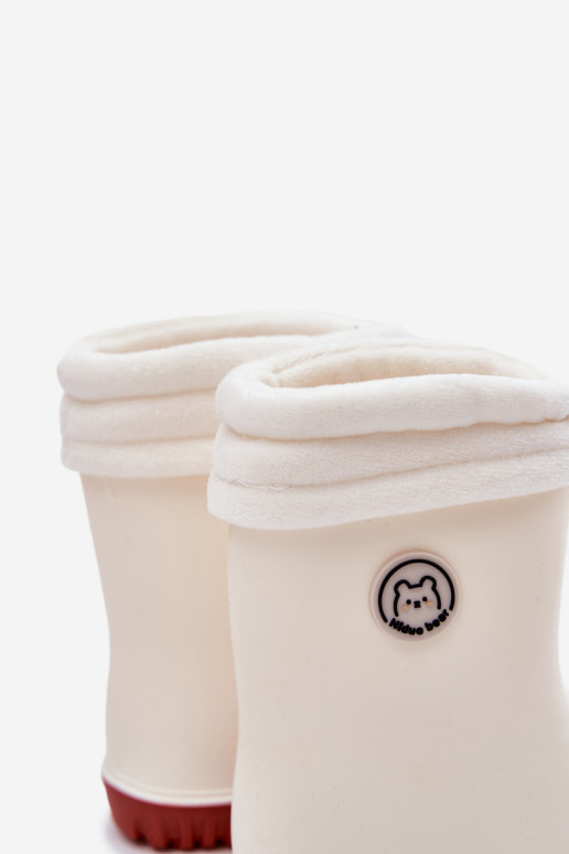 Bottes en caoutchouc Puéril Z Échauffementem couleur ivoire Odirisse