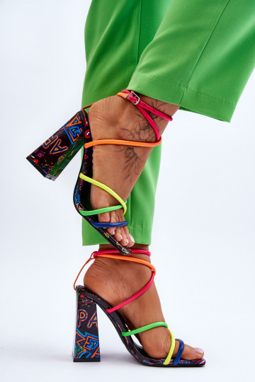 À la mode Sandales à talons hauts Couleurs différentes Josette 2