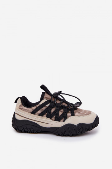 Baskets de style sportif pour enfants couleur sable avec fermeture éclair, « Įjungtanelita » 2