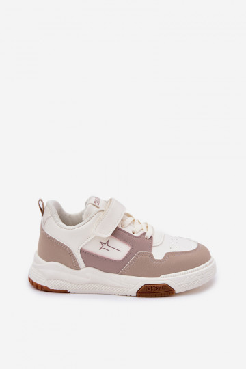  Chaussures modèle baskets Puéril Big Star RR374055 beige 2