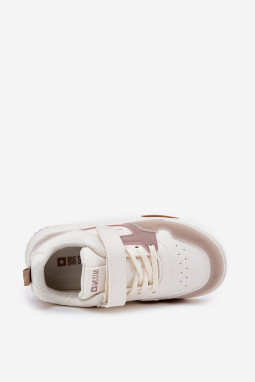  Chaussures modèle baskets Puéril Big Star RR374055 beige