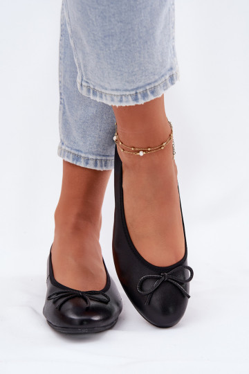 Ballerines Féminin Il fautciejka P6800-01 couleur noire 2