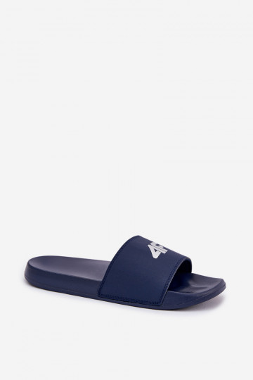 Chaussons pour hommes bleu foncé, 4F 4FRMM00FSLIM011-30S