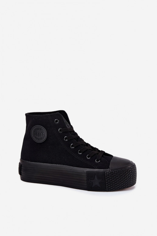 Chaussures de loisirs avec une plateforme Big Star RR274742 couleur noire Chaussures de loisirs avec une plateforme Big Star RR274742 couleur noire