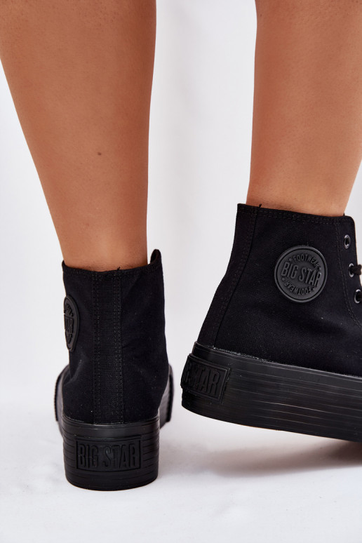 Chaussures de loisirs avec une plateforme Big Star RR274742 couleur noire Chaussures de loisirs avec une plateforme Big Star RR274742 couleur noire