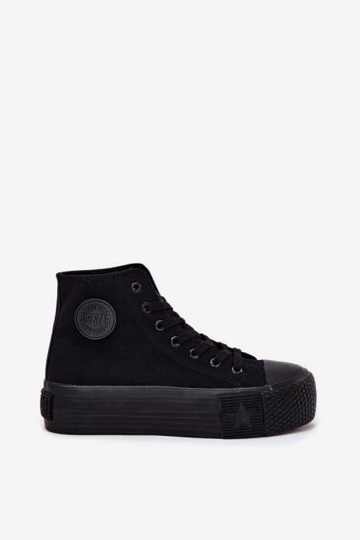 Chaussures de loisirs avec une plateforme Big Star RR274742 couleur noire Chaussures de loisirs avec une plateforme Big Star RR274742 couleur noire
