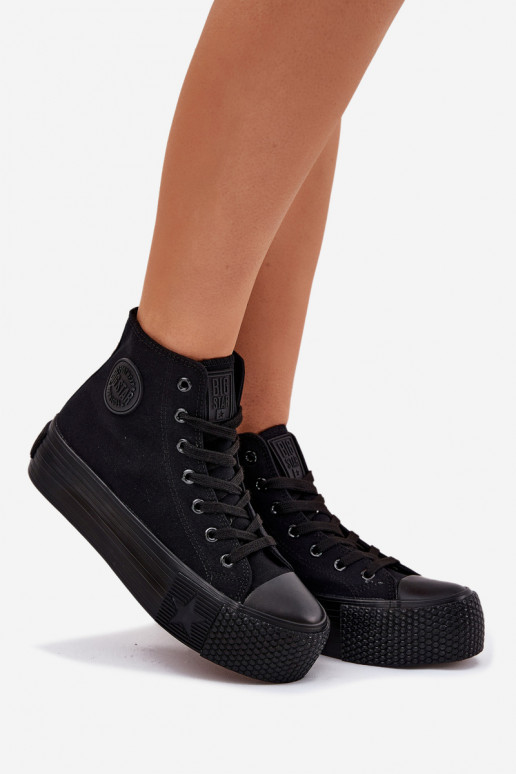 Chaussures de loisirs avec une plateforme Big Star RR274742 couleur noire Chaussures de loisirs avec une plateforme Big Star RR274742 couleur noire