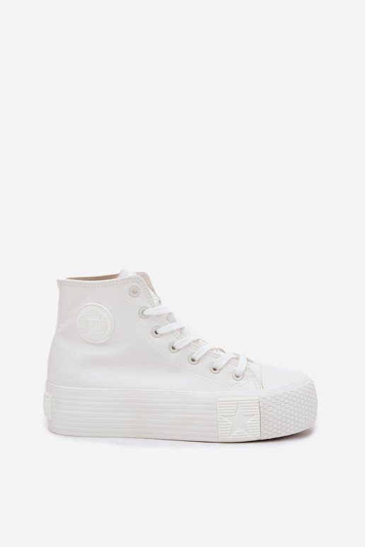 Chaussures de loisirs avec une plateforme Big Star RR274743 couleur blanche