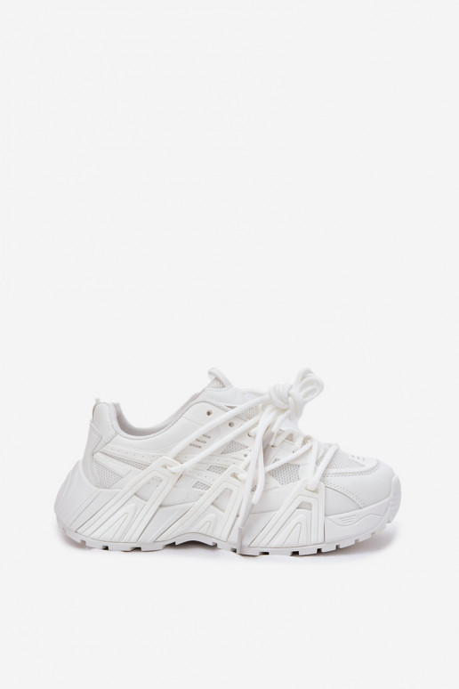 Chaussures modèle baskets Féminin Z PodÀójnym Laçagem couleur blanche Onivetta