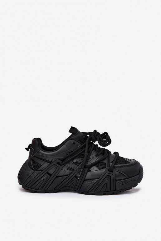 Chaussures modèle baskets Féminin Z PodÀójnym Laçagem couleur noire Onivetta