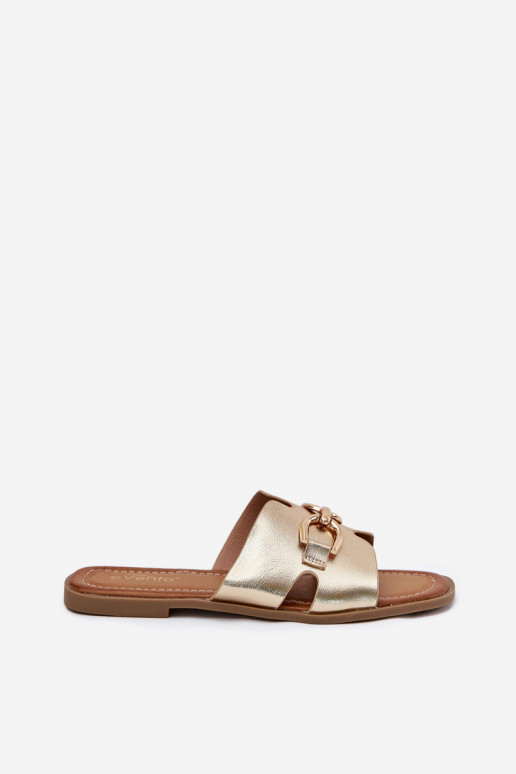 Chaussons Appartement pour femmes Avec des décorations Detalem couleur dorée Amiresna Chaussons Appartement pour femmes Avec des décorations Detalem couleur dorée Amiresna