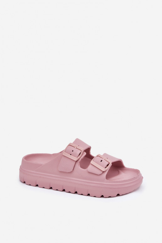 Chaussons femme avec mousse avec une plateforme couleur rose Melorea Chaussons femme avec mousse avec une plateforme couleur rose Melorea