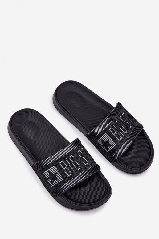 Mâle Chaussons Big Star RR174A053 couleur noire Mâle Chaussons Big Star RR174A053 couleur noire