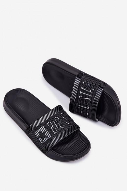 Mâle Chaussons Big Star RR174A053 couleur noire Mâle Chaussons Big Star RR174A053 couleur noire