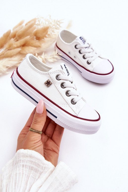 Chaussures de loisirs modèle classique pour enfants Big Star DD374160 couleur blanche
