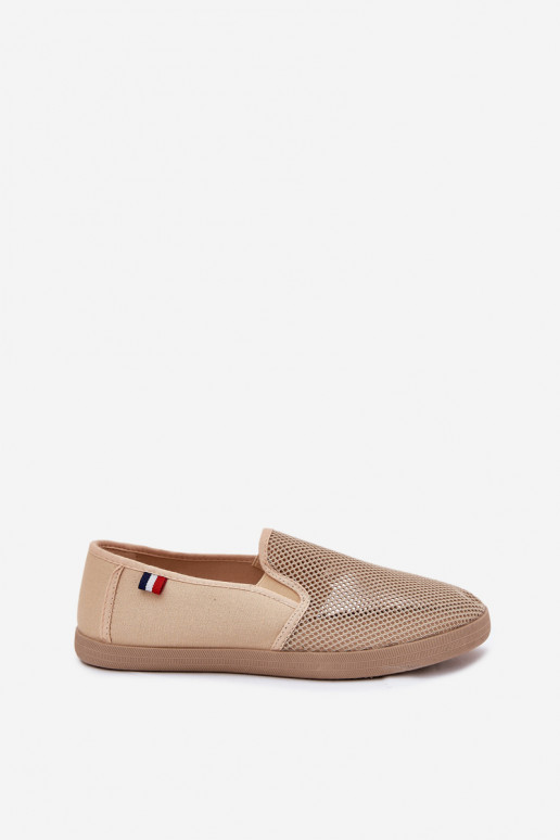 Mâle avec des éléments ajourés Baskets chaussures décontractées beige Koboru Mâle avec des éléments ajourés Baskets chaussures décontractées beige Koboru