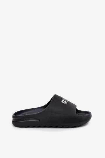 Chaussons légers pour hommes noirs avec logo, Big Star RR174A012 2